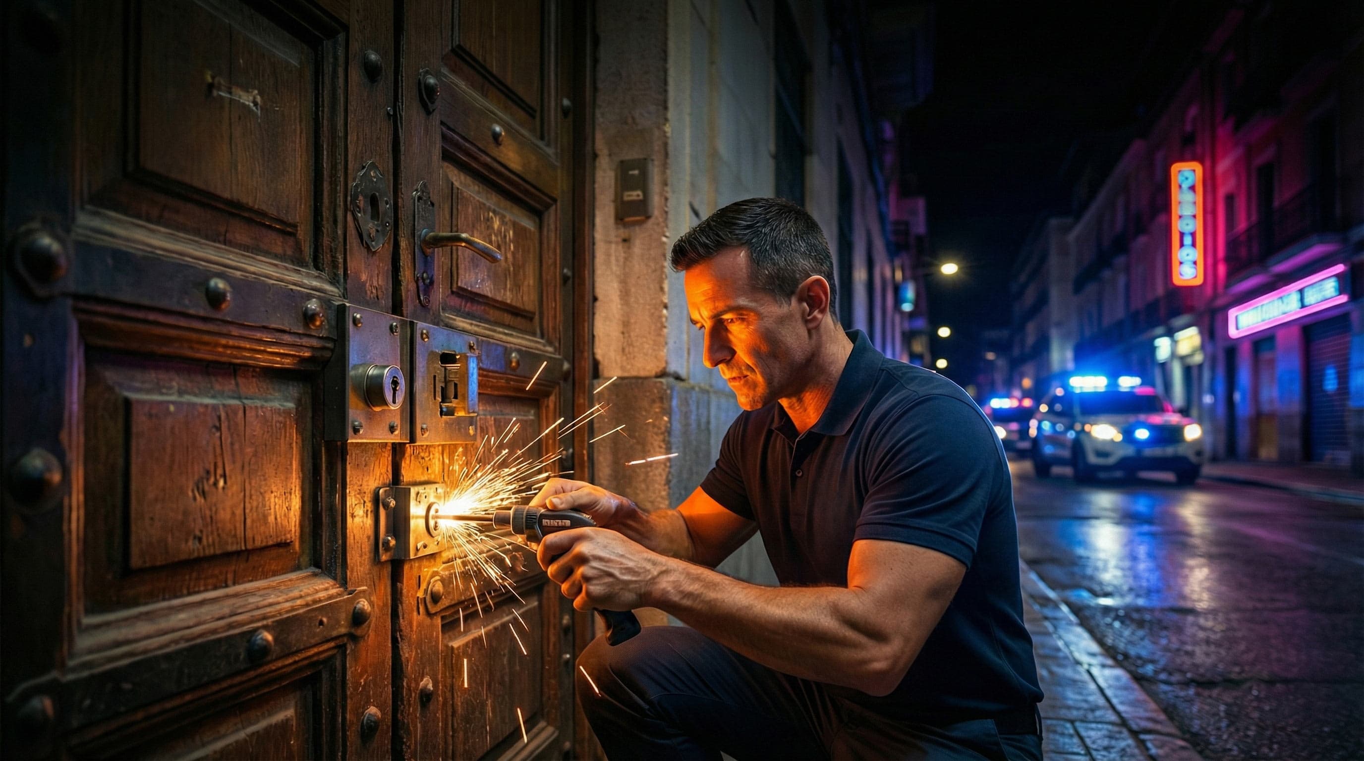 Francisco Román realizando una apertura técnica nocturna