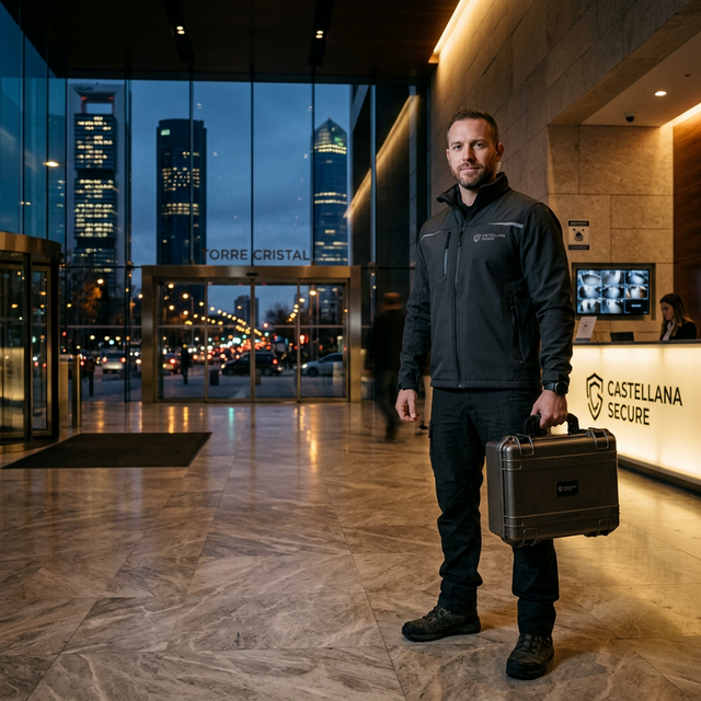 Cerrajero ejecutivo y seguridad corporal B2B en Paseo de la Castellana Madrid